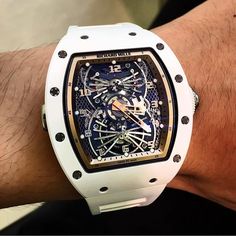 RICHARD MILLE RM 022 TOURBILLON AERODYNE DUAL TIME ZONE Replica Watch RM 022 White titanium